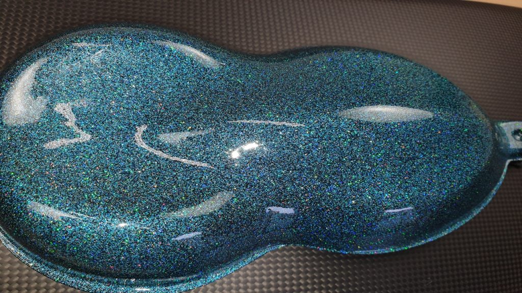 Hawaiian Blue Holographic Micro Metal Flake Glitter – 0.002 Inch, Polyester, Solvent Resistant, Craft & Paint