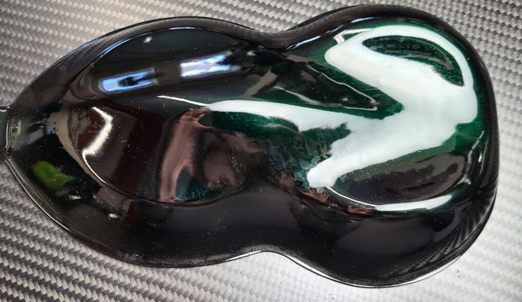 Black Emerald Candy Pearl, Black Paint with Green Reflection